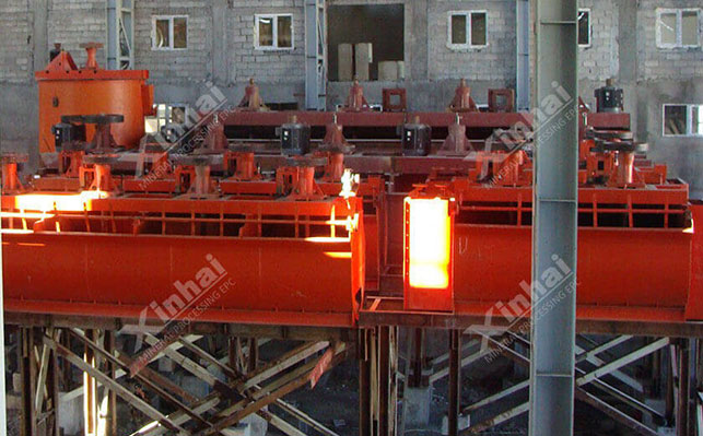 亚美尼亚铜铅锌矿浮选机设备安装现场
