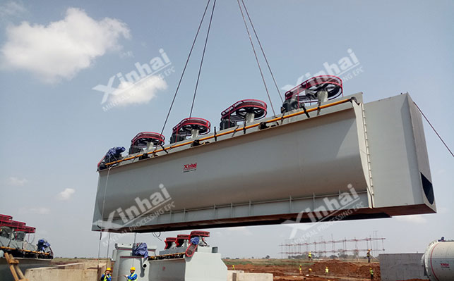 kyf浮选机安装现场