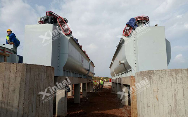 CLF粗颗粒浮选机现场安装调试