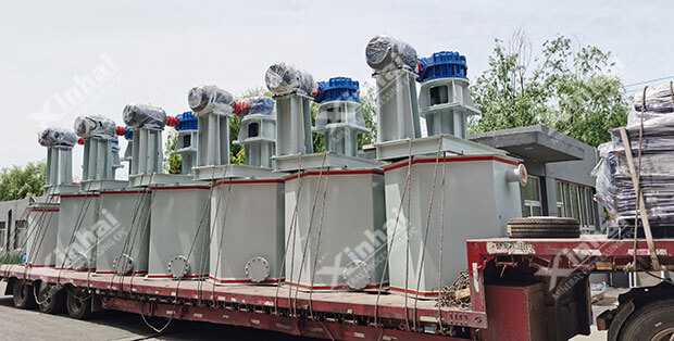 鑫海擦洗机发货现场